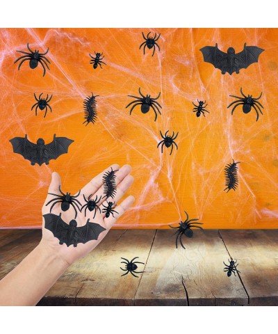 Halloween Spider Realistic Bats 60 Pieces Fake Plastic Spiders Centipedes Outdoor Indoor Decor for Halloween Party Favors $15...