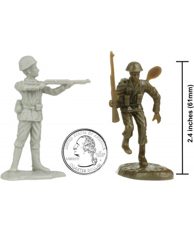 BMC WW2 D-Day Juno Beach Plastic Army Men - 35pc Canada & German Soldier Figures $24.77 Play Figure Playsets