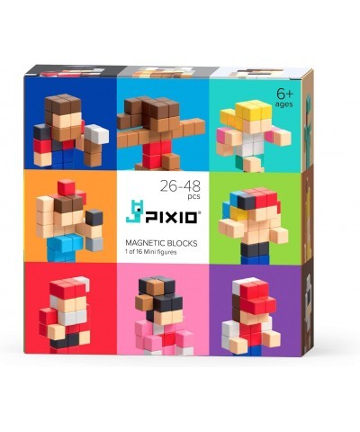 Mini Figures Surprise Series 48 Blocks max. Magnetic Blocks Set with Free App Mystery Box of 8-bit Pixel Art Building Blocks ...