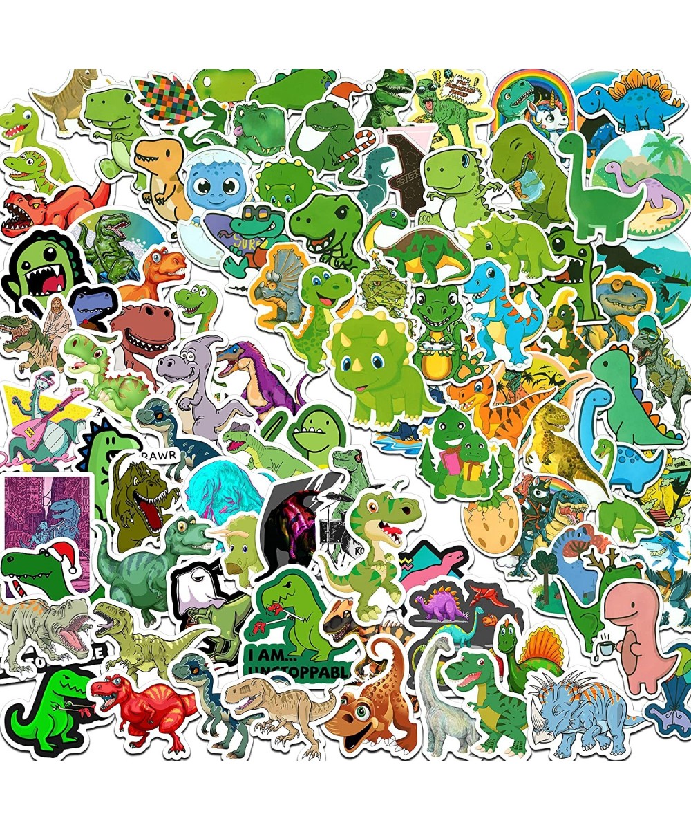 Cute Dinosaur Stickers for Kids 100PCS Waterproof Vinyl Stickers Trendy Aesthetic Stickers for Laptop Water Bottles Cool Dino...