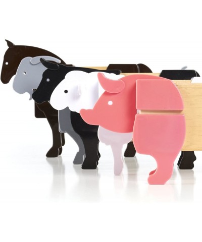 Block Mates - Farm Themed Block Unit 20 pieces (Pig Horse Cow Goat and Sheep) Learning & Educational Toy for Kids $60.12 Earl...