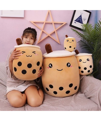 Cute Pillows Boba Plush Kawaii Bubble Tea Boba Stuffed Plush Toy Plushie Adorable Cuddle Pillow Food Toy for Baby/Kids/Toddle...