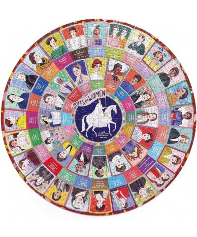 eeBoo: Piece and Love Votes for Women 500 Piece Round Circle Jigsaw Puzzle High-Quality Puzzle for Adults and Families Glossy...