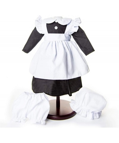 18 Inch Doll Clothes & Accessories 4 PC Late-1800's Kitchen Maid Uniform with Dress Cap Apron Pantaloons Intended for America...