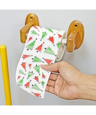 Red and Green Christmas Trees Toilet Paper Festive Gag Gift Novelty Holiday Gift Idea Napkin Prank Fun Birthday Party Christm...