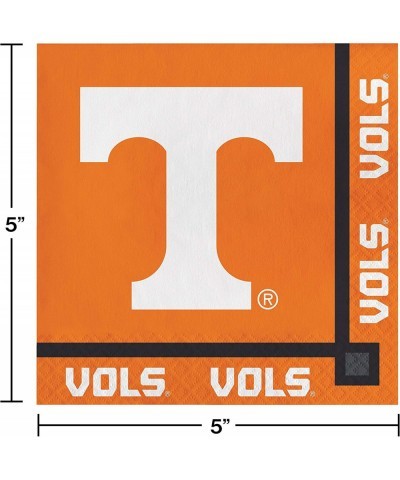 University of Tennesse Knoxville Beverage Napkins Orange/White $15.72 Kids' Party Tableware