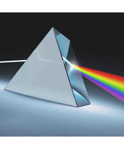 Optical Glass Triangular Prism 2 Pack 1.97 Inch Crystal Rainbow Maker for Photography Science Experiments Physics Teaching Li...