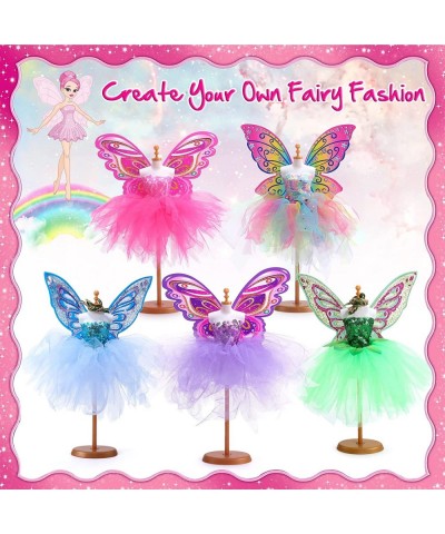 Fashion Designer Kits for Girls Fairy Crafts Princess Toys Fashion Design Sketchbook Mannequins Butterfly Wings Sewing Kit fo...