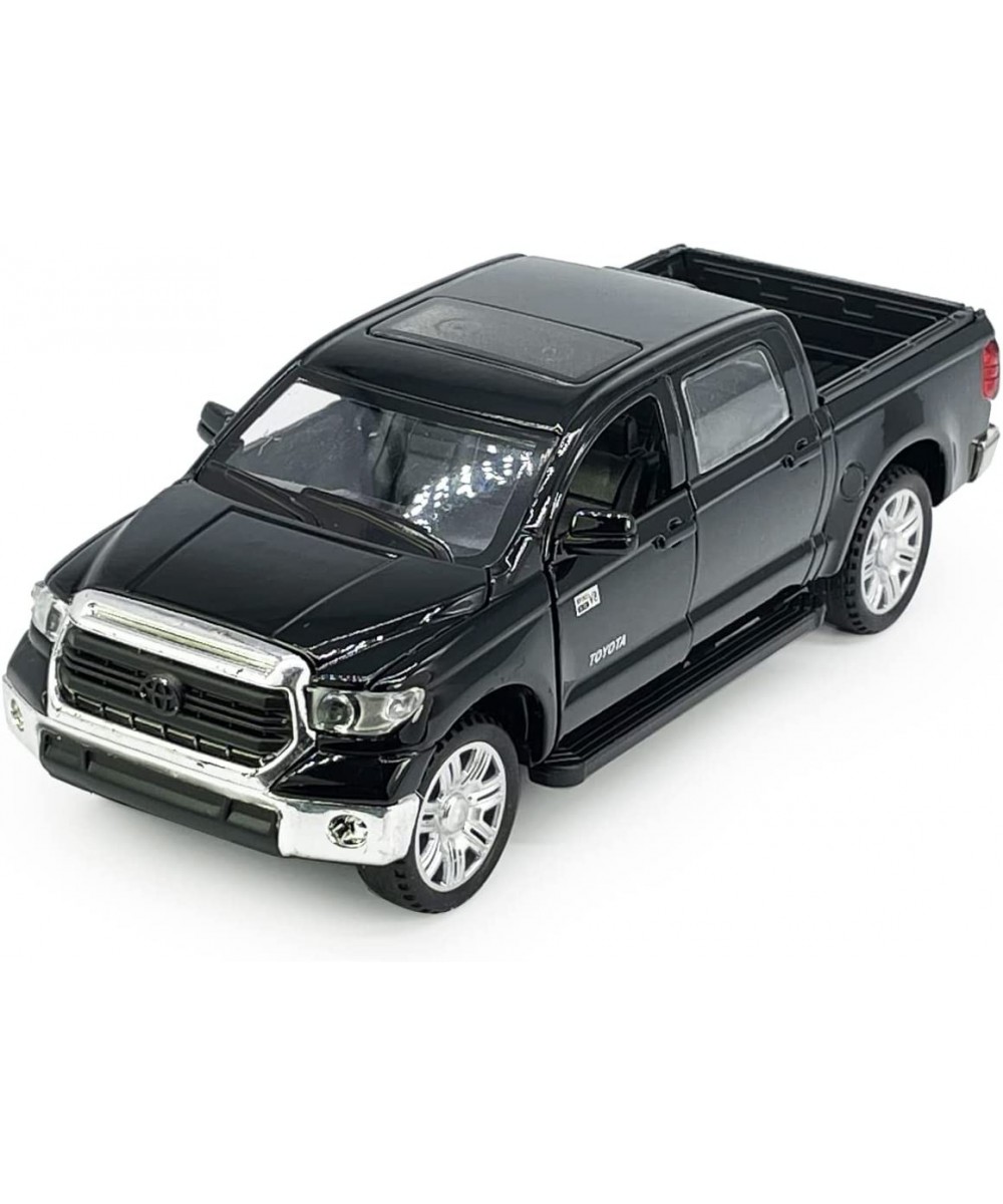 Toy Trucks for Boys Tundra Diecast Model Car Pickup Truck Toy Cars 1/36 Scale Metal Off-Road Pull Back Vehicle Doors Open Lig...