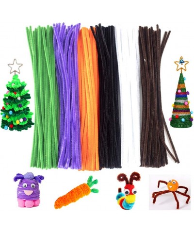 Acrice 240 Pcs 6 Colors Pipe Cleaners Christmas Chenille Stems for Christmas DIY Decorations Creative Crafts Projects 6 mm x ...