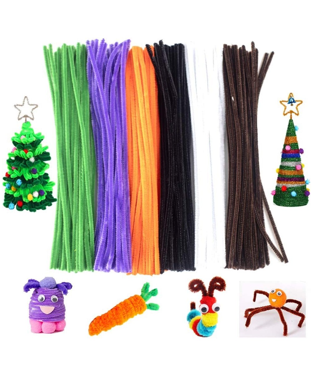 Acrice 240 Pcs 6 Colors Pipe Cleaners Christmas Chenille Stems for Christmas DIY Decorations Creative Crafts Projects 6 mm x ...