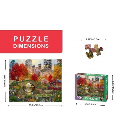 Springbok's 500 Piece Jigsaw Puzzle Central Park Paradise - Made in USA $28.94 Jigsaw Puzzles