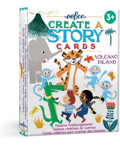 eeBoo: Create a Story Cards Tell Me a Story Volcano Island 36 Cards Included in the Set Encourages Imagination Creativity and...