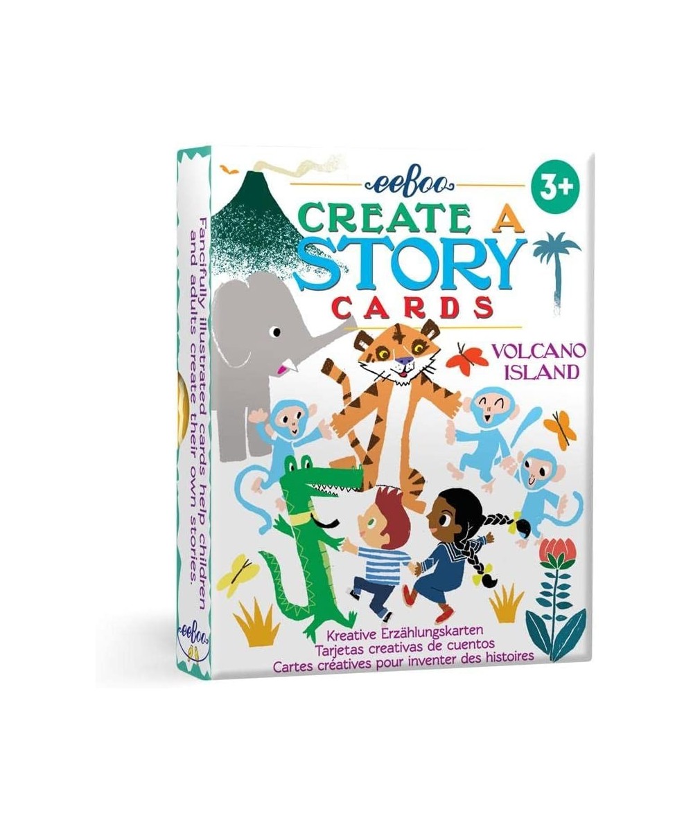 eeBoo: Create a Story Cards Tell Me a Story Volcano Island 36 Cards Included in the Set Encourages Imagination Creativity and...