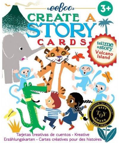 eeBoo: Create a Story Cards Tell Me a Story Volcano Island 36 Cards Included in the Set Encourages Imagination Creativity and...