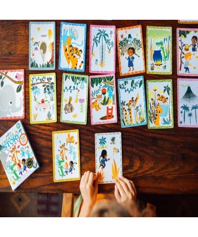 eeBoo: Create a Story Cards Tell Me a Story Volcano Island 36 Cards Included in the Set Encourages Imagination Creativity and...