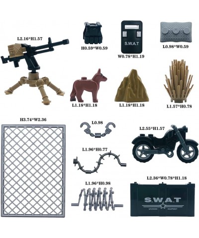 Weapons Pack Military Toy Swat Team Battle Building Blocks Set Combat Weapon Guns Accessories Pack Motorcycles Mini Figures k...