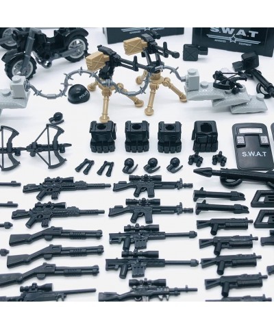 Weapons Pack Military Toy Swat Team Battle Building Blocks Set Combat Weapon Guns Accessories Pack Motorcycles Mini Figures k...