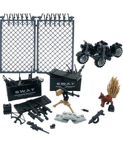 Weapons Pack Military Toy Swat Team Battle Building Blocks Set Combat Weapon Guns Accessories Pack Motorcycles Mini Figures k...