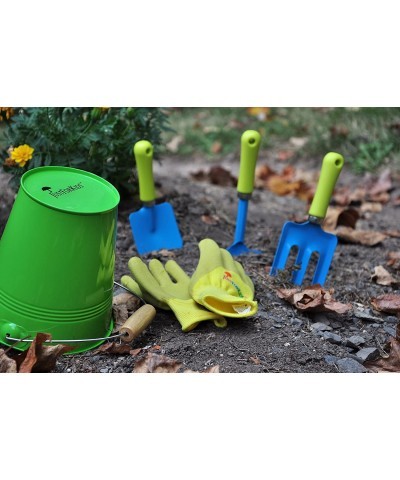 G & F Products 10051 Kids Water Pail with Garden Tools Set Green $20.76 Toy Gardening Equipment