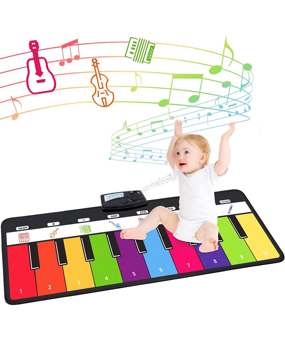 Piano Musical Mat Toddler Toys with 8 Kids Musical Instruments Sounds Floor Piano Touch Play Mat for Baby Learning Educationa...