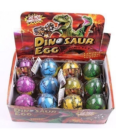 12 Pack Dinosaur Egg Cute Magic Growing Dinosaur Egg Add Water Child Gift Hatching Inflatable Toy(Color Cracks) $28.01 Bathtu...