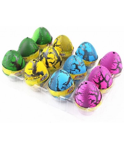 12 Pack Dinosaur Egg Cute Magic Growing Dinosaur Egg Add Water Child Gift Hatching Inflatable Toy(Color Cracks) $28.01 Bathtu...