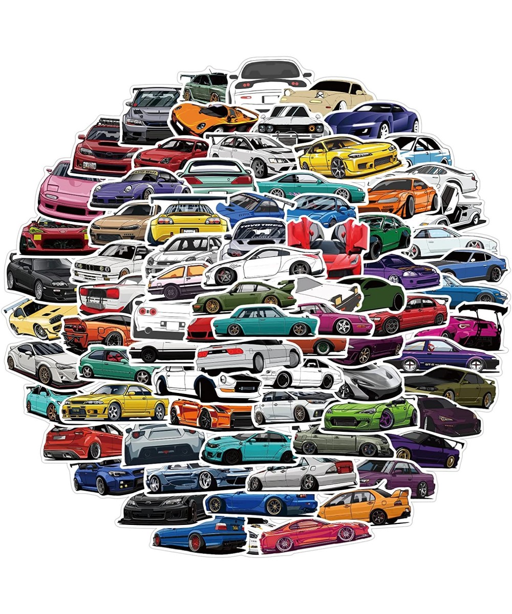 JDM Race Car Stickers Packs 100PCS Vinyl Waterproof Stickers for Laptop Water Bottles Helmets Aesthetic Trendy Decals for Tee...