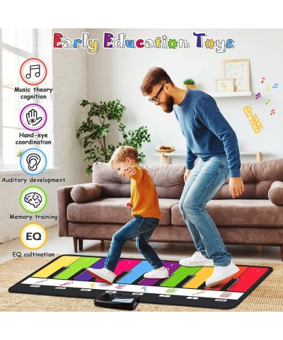 Piano Musical Mat Toddler Toys with 8 Kids Musical Instruments Sounds Floor Piano Touch Play Mat for Baby Learning Educationa...