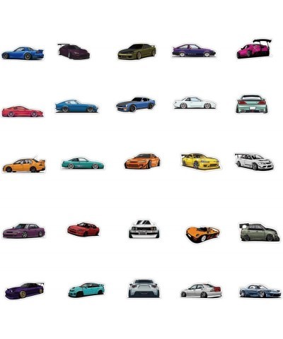 JDM Race Car Stickers Packs 100PCS Vinyl Waterproof Stickers for Laptop Water Bottles Helmets Aesthetic Trendy Decals for Tee...