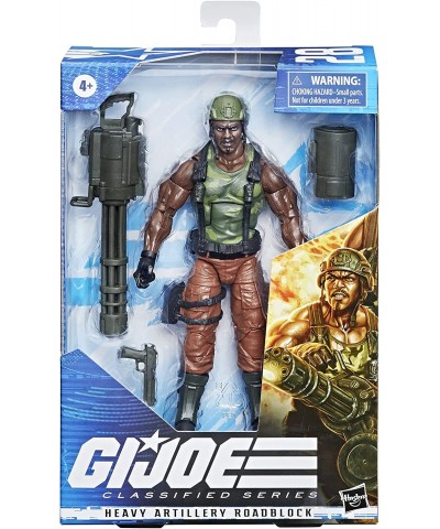 G.I. Joe Classified Series Heavy Artilery Roadblock Action Figure 28 Collectible Premium Toy 6-Inch-Scale with Custom Package...