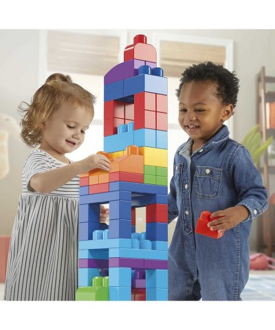 BLOKS 80-piece Building Blocks Toddler Toys with Storage Bag Big Building Bag for Toddlers 1-3 - Blue $27.44 Early Developmen...