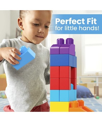 BLOKS 80-piece Building Blocks Toddler Toys with Storage Bag Big Building Bag for Toddlers 1-3 - Blue $27.44 Early Developmen...