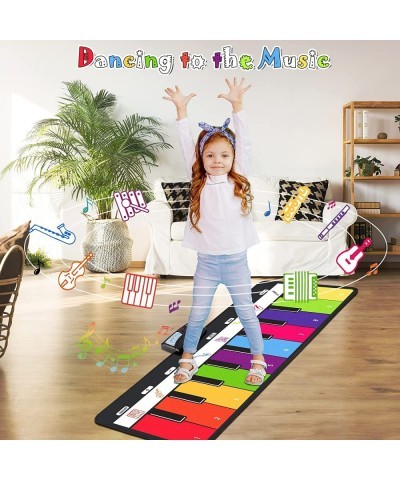 Piano Musical Mat Toddler Toys with 8 Kids Musical Instruments Sounds Floor Piano Touch Play Mat for Baby Learning Educationa...