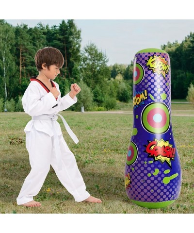 2 Pack Inflatable Bopper 47 Inches Kids Punching Bag with Bounce-Back Action Inflatable Punching Bag for Kids $40.59 Toy Spor...