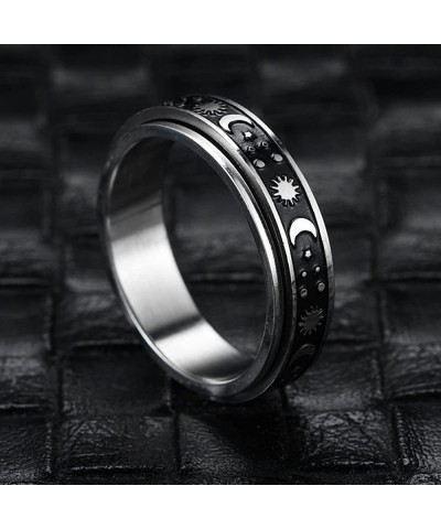 Fidget Ring Stainless Steel Spinner Rings Fidget Rings for Anxiety for Women Anxiety Ring (Style A 2PCS 9) $15.18 Fidget Toys