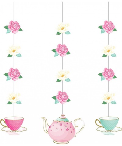 Floral Tea Party Hanging Decorations 3 ct Multi Color 32 $15.09 Kids' Party Decorations