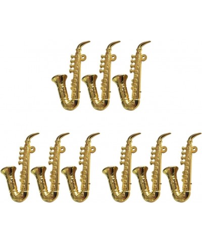 9 PCS Miniature Saxophone Mini Saxophone Model Miniature Musical Instruments Dollhouse Instruments 1: 12 Mini $17.92 Dollhous...