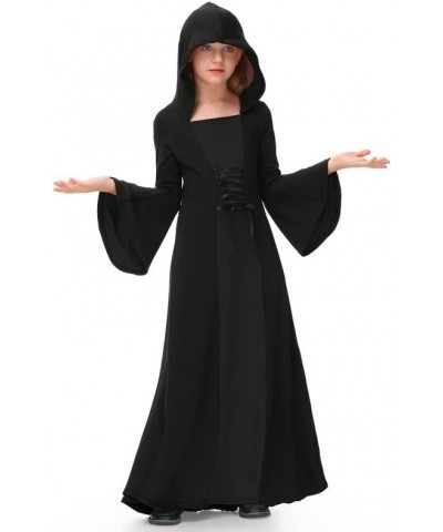 Girls Halloween Hooded Robe Costume Witch Dress 5-14 Years $48.98 Kids' Costumes