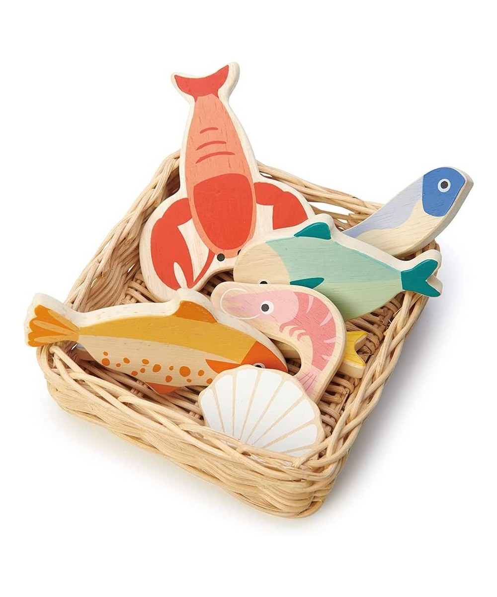 Seafood Basket - Pretend Food Play Supermarket Shopping Game Accessories Educational Learning Toys for Children 3+ $42.08 Toy...