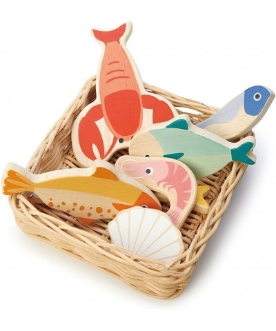 Seafood Basket - Pretend Food Play Supermarket Shopping Game Accessories Educational Learning Toys for Children 3+ $42.08 Toy...