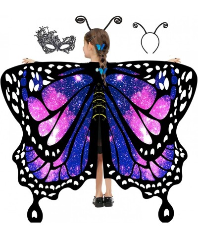 Halloween Butterfly Wings for Girls Butterfly Costume for Party Kids Fairy Wings with Mask and Antenna Headband $20.41 Kids' ...