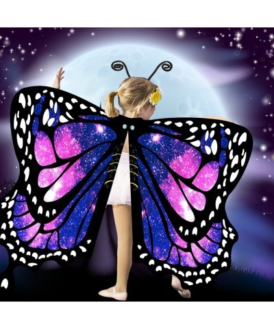 Halloween Butterfly Wings for Girls Butterfly Costume for Party Kids Fairy Wings with Mask and Antenna Headband $20.41 Kids' ...