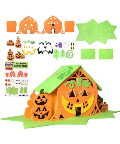 3 Pack Halloween Foam Haunted House 3D Craft Kit for Kids 3D Halloween Scary Haunted House and Pumpkin Haunted House Hallowee...