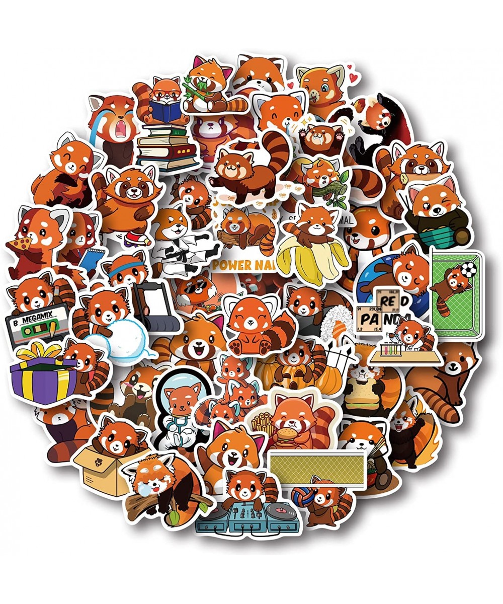 Red Panda Stickers - Red Panda Gifts - 50 Pcs Cute Red Panda Water Bottle Stickers for Kids Teens Adults $16.05 Kids' Stickers