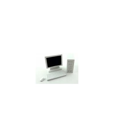 Dollhouse Miniature 1:12 Scale 3PC White Computer Set T8003 $34.38 Dollhouse Accessories