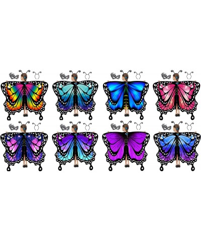 Halloween Butterfly Wings for Girls Butterfly Costume for Party Kids Fairy Wings with Mask and Antenna Headband $20.41 Kids' ...