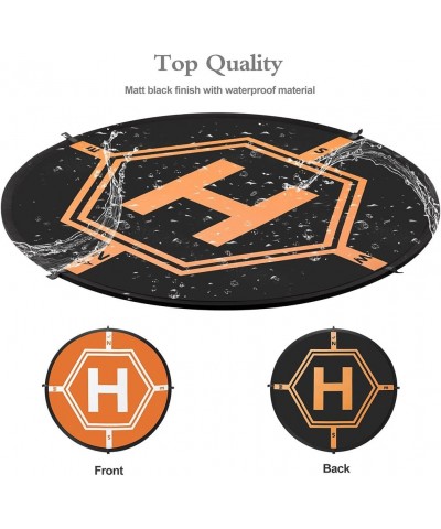 Drone Landing Pad 4 LED Lights Included 32" Portable Fast-Fold RC Quadcopter Helipad for DJI Mavic Pro Phantom 2 3 4 Pro Insp...