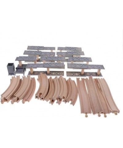 Spiral Track Wooden Train Set Train Circuit Train Construction Set $61.23 Toy Vehicle Playsets