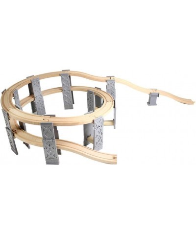 Spiral Track Wooden Train Set Train Circuit Train Construction Set $61.23 Toy Vehicle Playsets